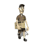 delivery man graphic